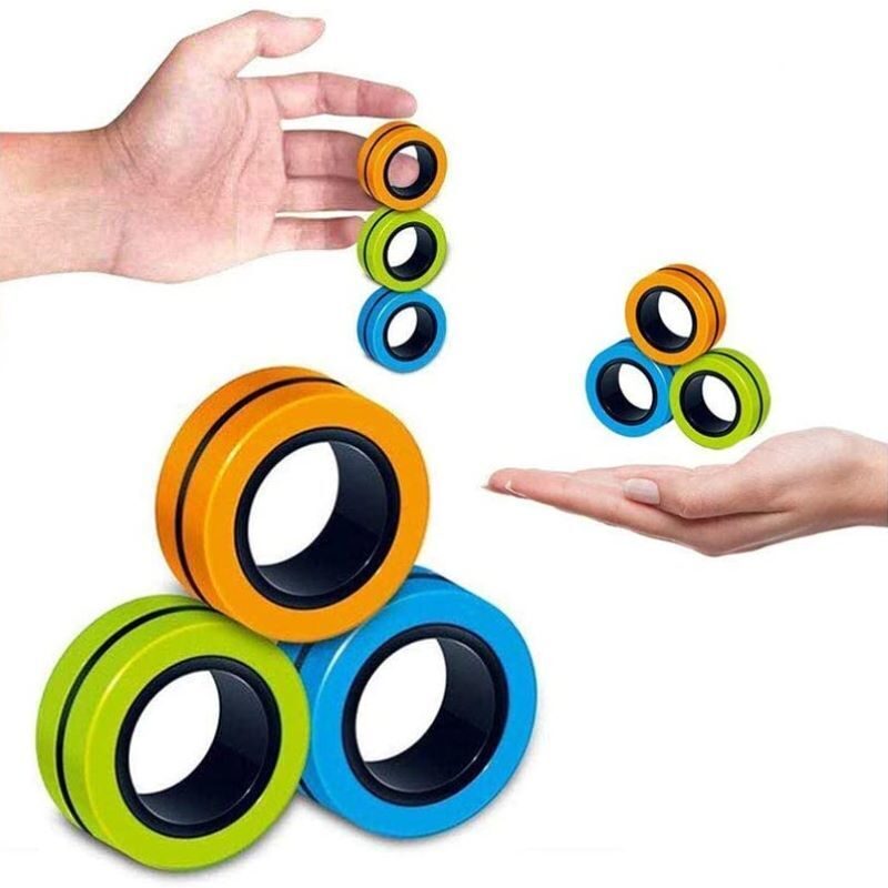 Кольцо игрушка. Магнитные кольца stress Relief Magnetic Rings. Спиннер магнитные кольца Fingears Magnetic Rings. Fidget Toys магнитные кольца. Magnetic Ring спиннер магнитные.